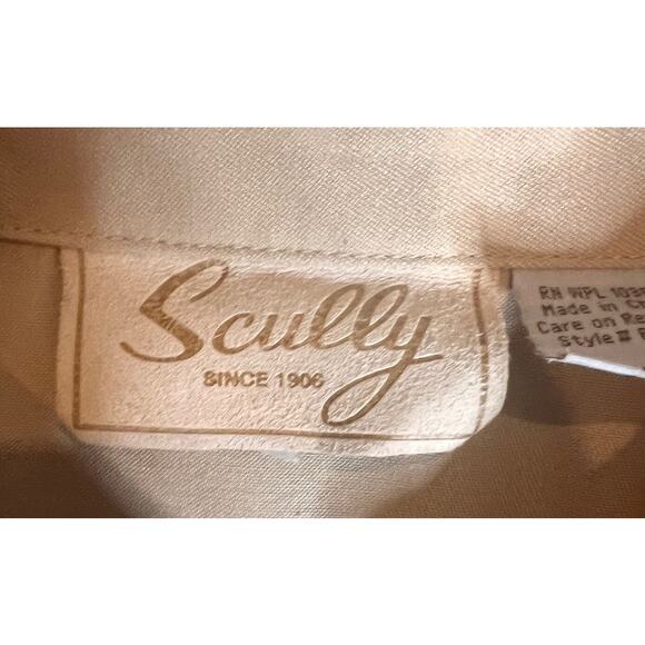 Scully Western Cowboy Embroidered Shirt USA Country Rodeo Top - Picture 13 of 14